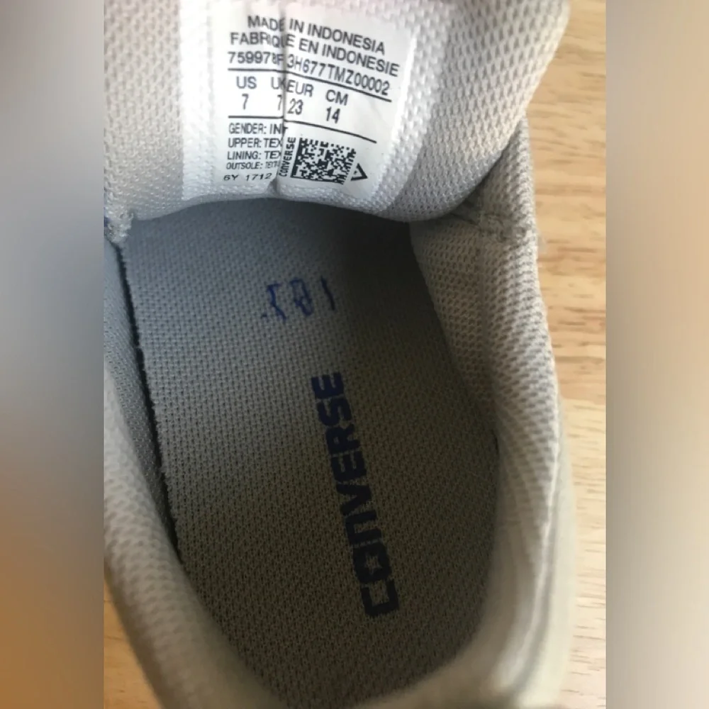 Converse Chuck Taylor All Star Toddler Shoes Light Grey Size: US 7 EUR 23 CM 14